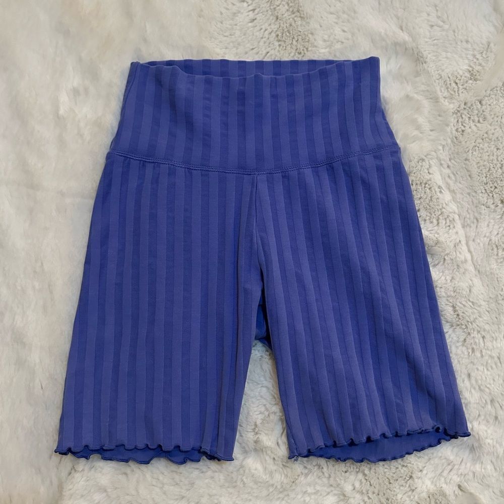 Offline by Aerie blue size s ruffle hem biker shorts